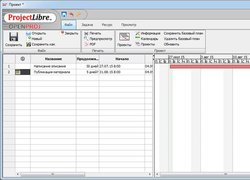 ProjectLibre - Бесплатный аналог Microsoft Project