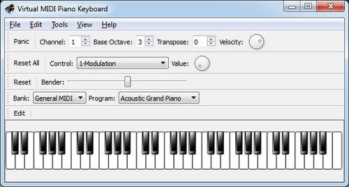 Виртуальная миди клавиатура Virtual MIDI Piano Keyboard