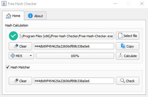 Проверка хэш-сумм в Free Hash Checker