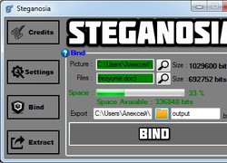 Steganosia - Скрытие всех типов файлов в картинке