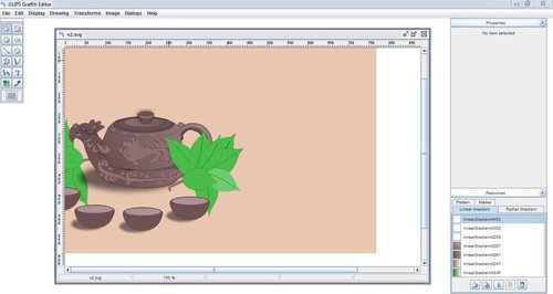 Кросс-платформенный графический редактор SVG на основе Batik