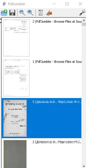 Переупорядочение страниц из файлов PDF