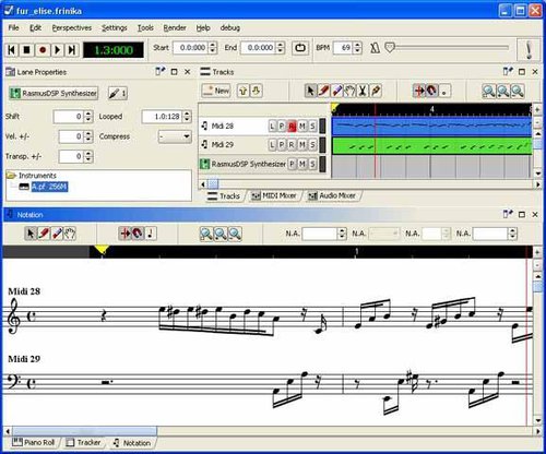 Свободная программа синтезатор для создания музыки