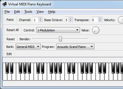 VMPK - Виртуальная MIDI-клавиатура пианино