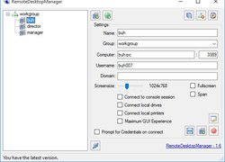 RemoteDesktopManager - Менеджер RDP подключений